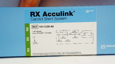 Abbott Vascula 1011339-40 RX Acculink Carotid Stent System  (x)